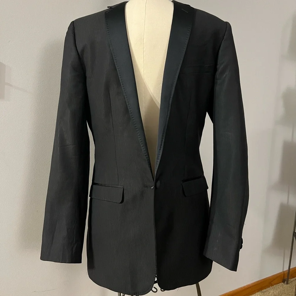 D&G Jacquard Formal Prom Tuxedo Jacket Size 38R